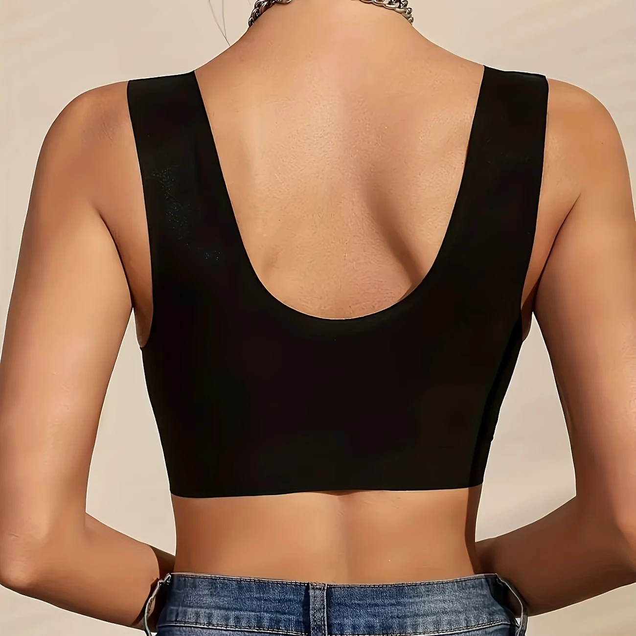 Women's Floral Lace Front-Closure Bra - Wide Straps Seamless Back-Smoothing Bralette - Front-Closure Lace Bra 3 Women's Floral Lace Front-Closure Bra - Wide Straps Seamless Back-Smoothing Bralette - Front-Closure Lace Bra - Image 3