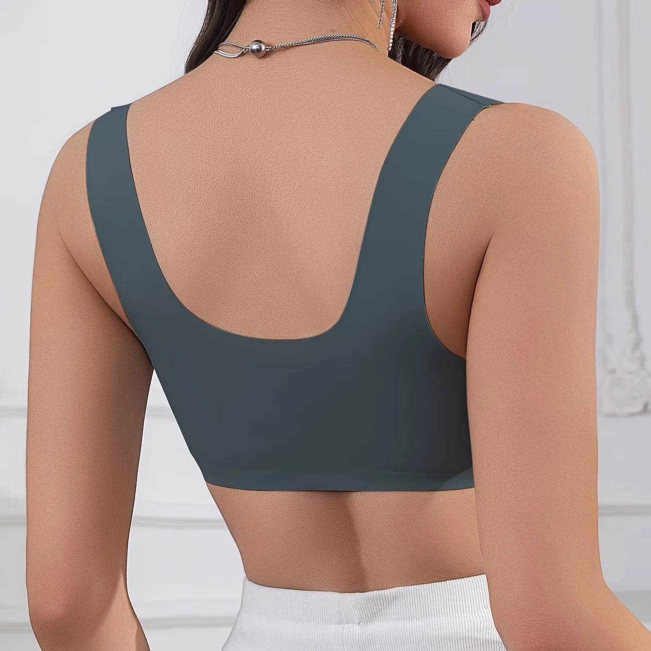 Women's Front-Closure Seamless Bra - Wide Straps Push-Up Wireless Comfort Bra - Back Smoothing Front Closure Bra 14 Women's Front-Closure Seamless Bra - Wide Straps Push-Up Wireless Comfort Bra - Back Smoothing Front Closure Bra - Image 14