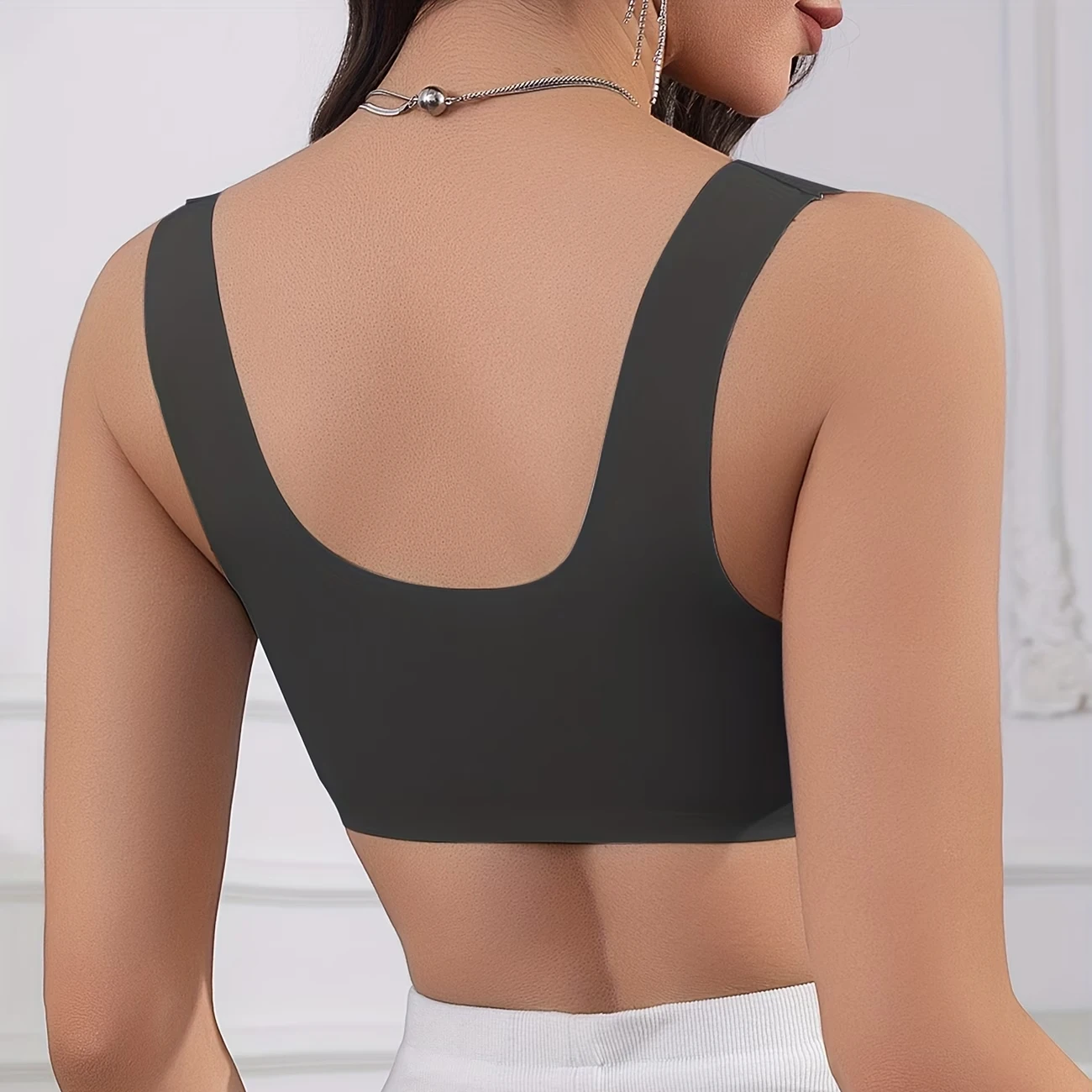 Women's Front-Closure Seamless Bra - Wide Straps Push-Up Wireless Comfort Bra - Back Smoothing Front Closure Bra 7 Women's Front-Closure Seamless Bra - Wide Straps Push-Up Wireless Comfort Bra - Back Smoothing Front Closure Bra - Image 7