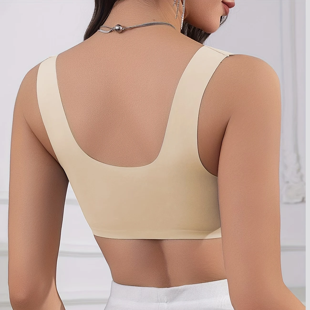 Women's Front-Closure Seamless Bra - Wide Straps Push-Up Wireless Comfort Bra - Back Smoothing Front Closure Bra 23 Women's Front-Closure Seamless Bra - Wide Straps Push-Up Wireless Comfort Bra - Back Smoothing Front Closure Bra - Image 23